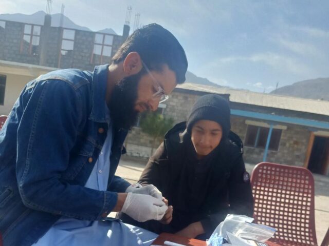 HCV Screening Camp in MC Chilas, Diamer, GB.