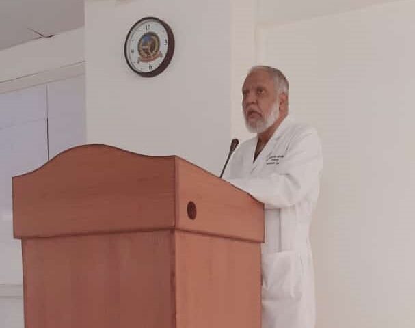Prof. Saeed Akhter Visited Fazaia College of Medicine Air University Islamabad dated Sep 01, 2022 for awareness drive to help Flood affectees in Pakistan. Students & Staff of Fazaia College attended the session. PKI team Including Dr. Javeria Hayat Khan, Dr. Behzad Khan Khalil, Mr. Muhammad Adnan Qureshi & Mr. Tauseef Ahmed Bhatti were also present. Prof. Saeed Akhter highlighted the current flood situation in Pakistan. He shared his experience of his recent visit of Rajanpur which is highly affected by the flood. He said these are unprecedented times as this year the destruction of rains and floods were more than any flood in Pakistan’s history. Millions of our brethren have come under the open sky, where they desperately need our compassion and help. We as a nation stand up to this task to work for the flood affected people. He added that our little contribution can make huge difference in these difficult times. He encouraged the students to come forward as volunteer to work with PKI flood relief drive. Question / Answer session was also part of the event.