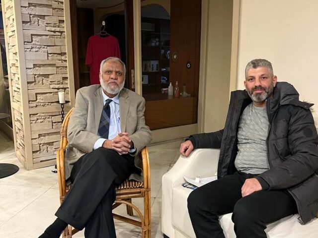 Prof. Saeed Akhter met with Ahmed Raza Muqadam, Supply Chain Incharge of SAMS (Syrian American Medical Society)