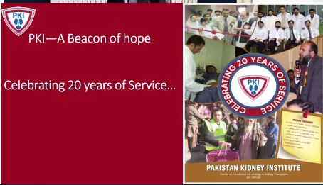 PKI celebrating 20 years of Service (2004-2024). PKI, a beacon of hope for poor kidney patients